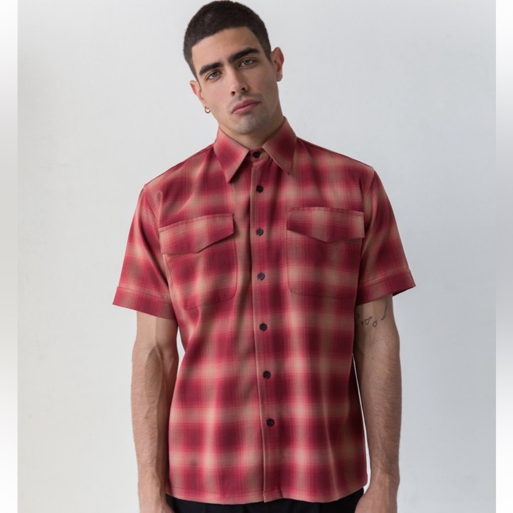 FLORES - Red Plaid Shirt